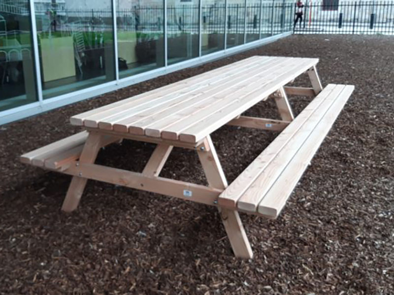 Haarzelf Ontvangst willekeurig Picknicktafel van Douglas hout groot | Duurzaam hout