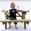 Kinder picknicktafel hout